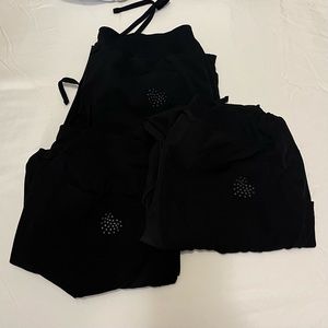 HeartSoul jogger scrub pants - three pairs